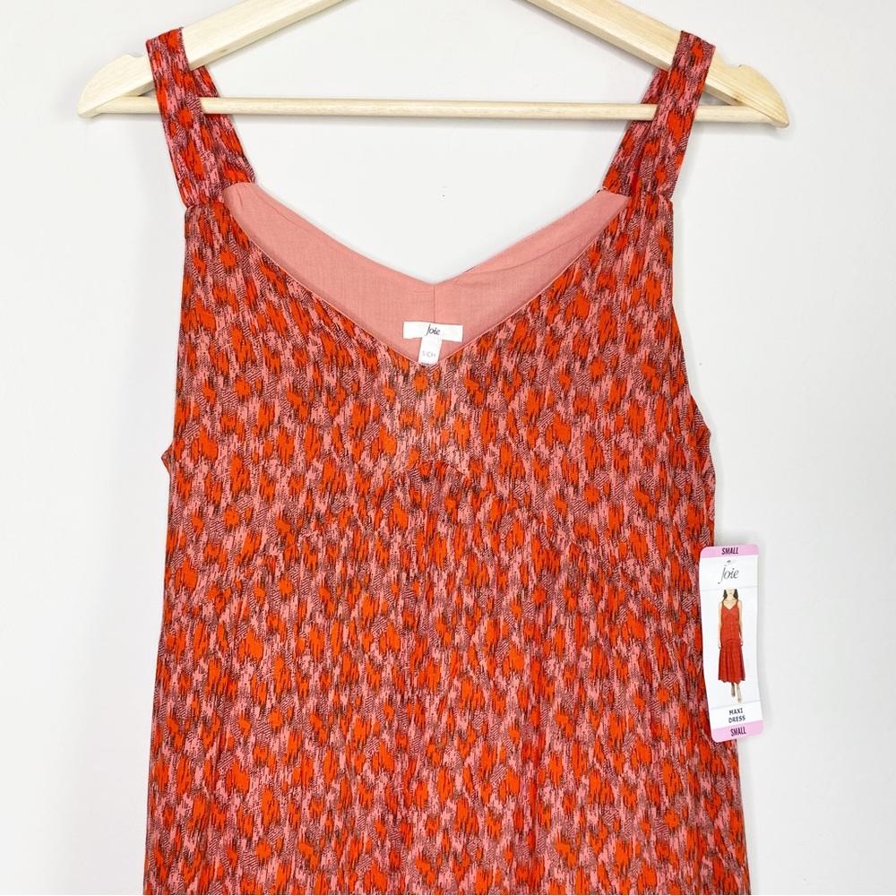 Joie Maxi Dress in Tea Rose Orange Pink Size S NWT - Picture 5 of 15